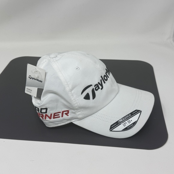 Taylor Made Golf Mens Adjustable hat R15 Aero Burner White - Picture 1 of 7